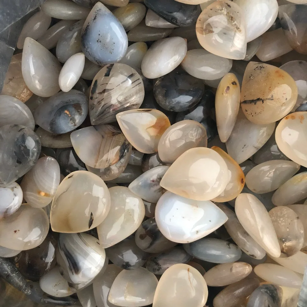 

7pcs Natural aquatic agate quartz crystal hand glyph healing