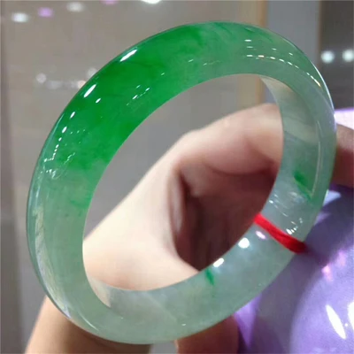 

Zheru jewelry Myanmar emerald green two-tone 54-64mm bracelet elegant princess jewelry gift for mother to girlfriend