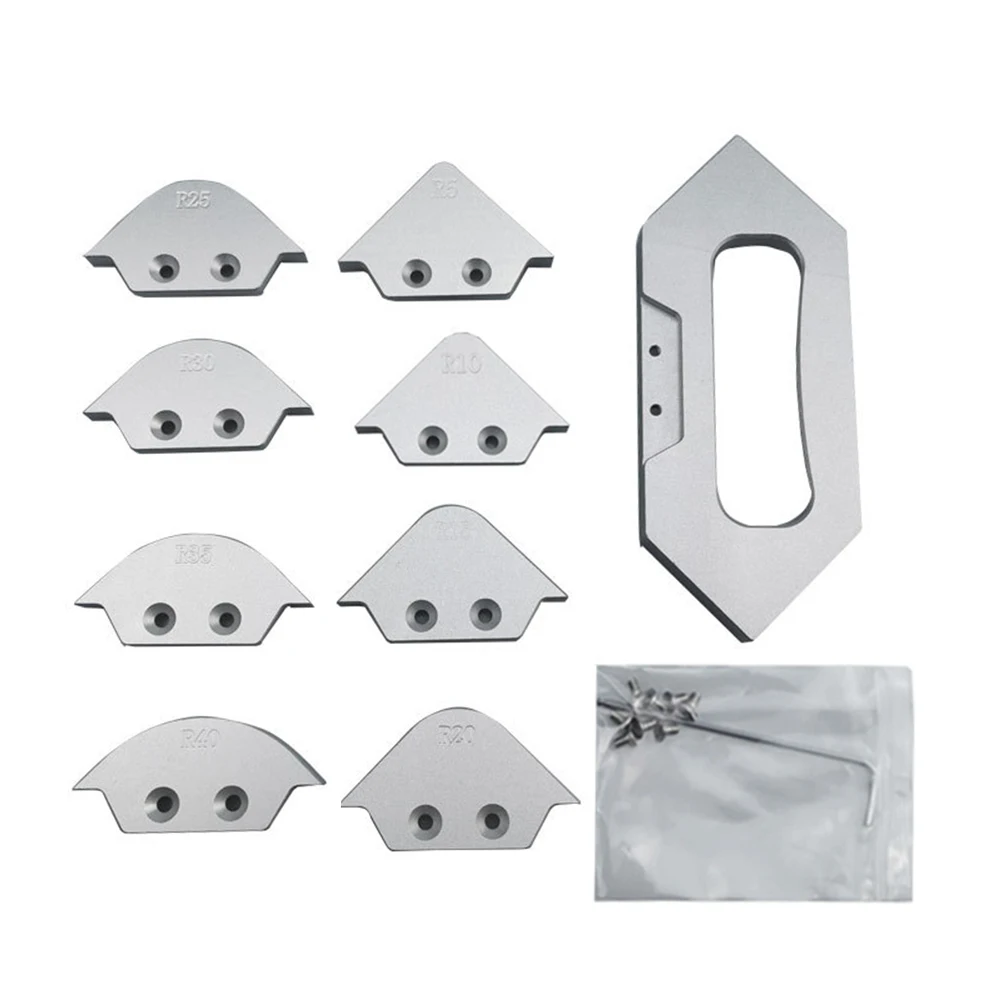 NEW Radius Trimming Tool Templates Table Bit Router Set Chamfer Anti-rust Quick-Jig Woodworking Aluminium Alloy Accessories