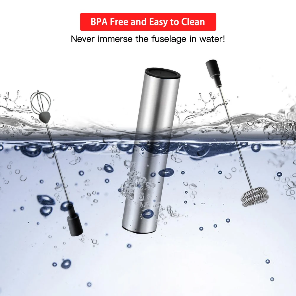 

USB Rechargeable Milk Frother Hand-held Portable Foaming Machine Ideal For Home Outdoor Travel Suitable For Coffee Drink Lovers