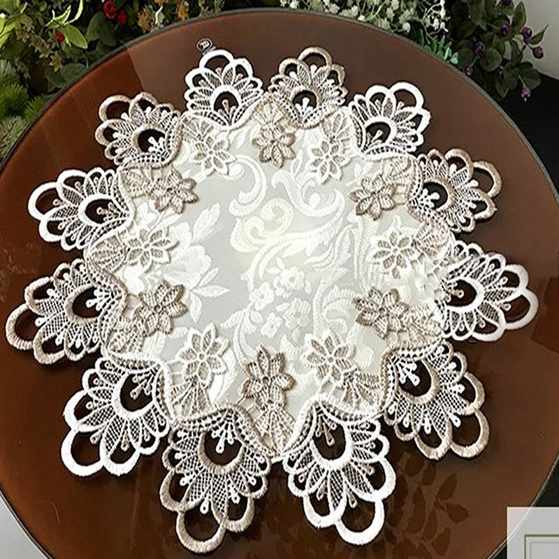 Кружевная скатерть прочная Домашняя Декоративная Пыленепроницаемая для