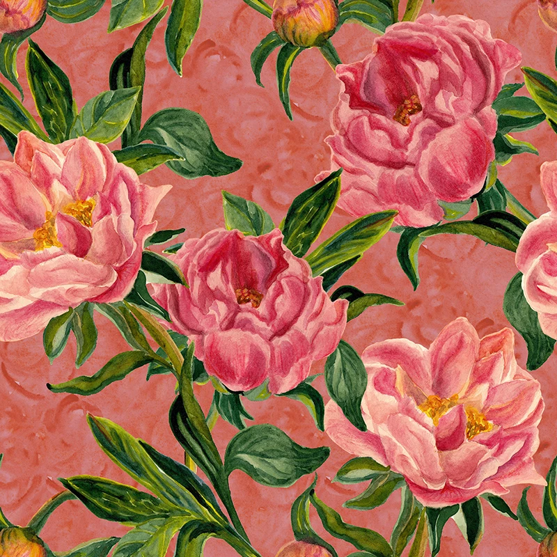 Полиэфирная ткань элегантный стиль цветочный принт четыре стороны стрейч платье