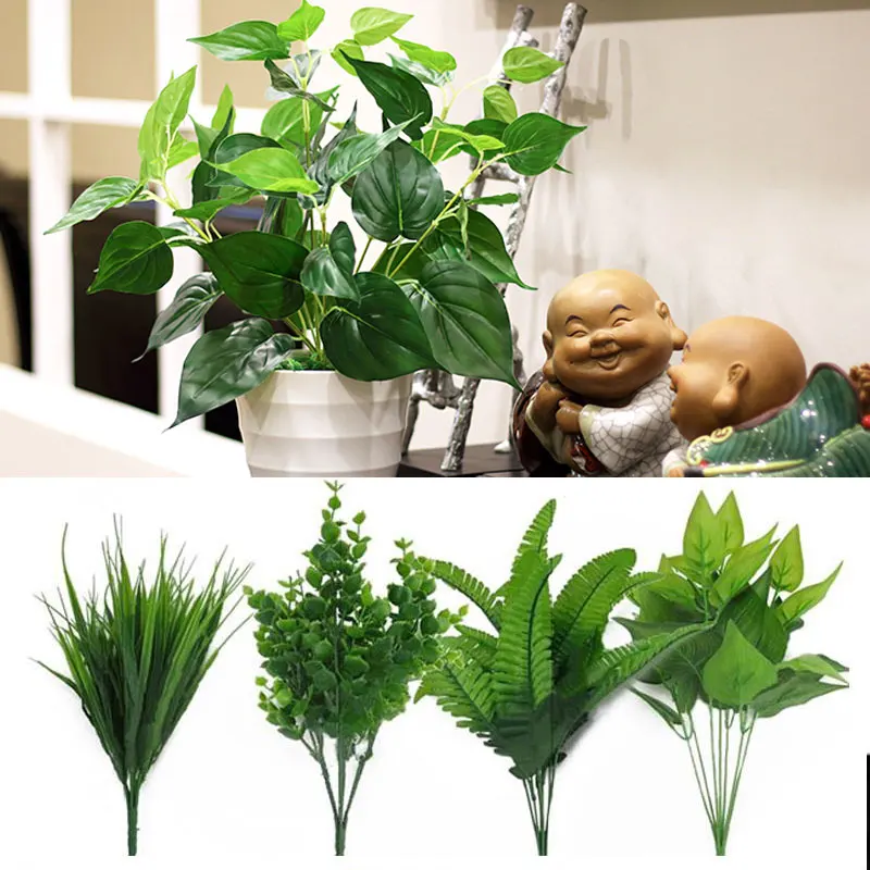 Artificial Plant Decor 30cm Fake Home Office Decoration Simulation Beautiful Plastic Bush Plants Outdoor Indoor Flower | Дом и сад