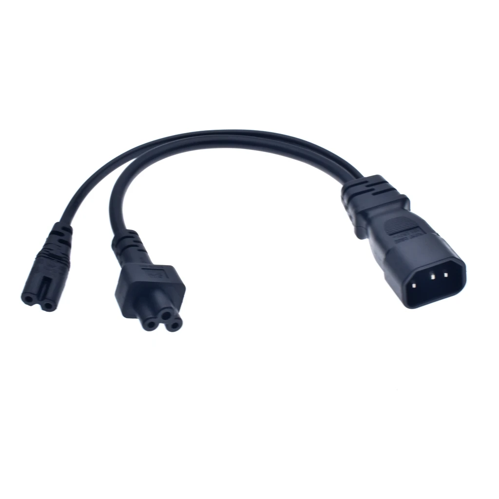 Y образный разветвитель шнур питания с 3 зубчатым штекером IEC320 C14 адаптер