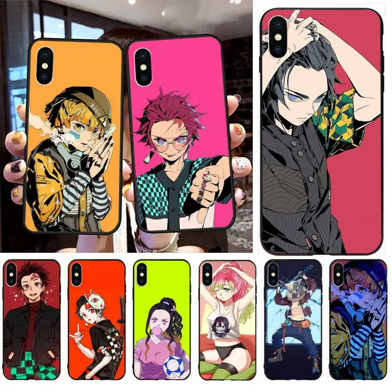 

Demon Slayer Tanjirou Phone Case for iphone 12 Mini SE 2020 5 5S 6 6S Plus 7 8 Plus X XR XS 11 Pro Max Fundas Coque cover