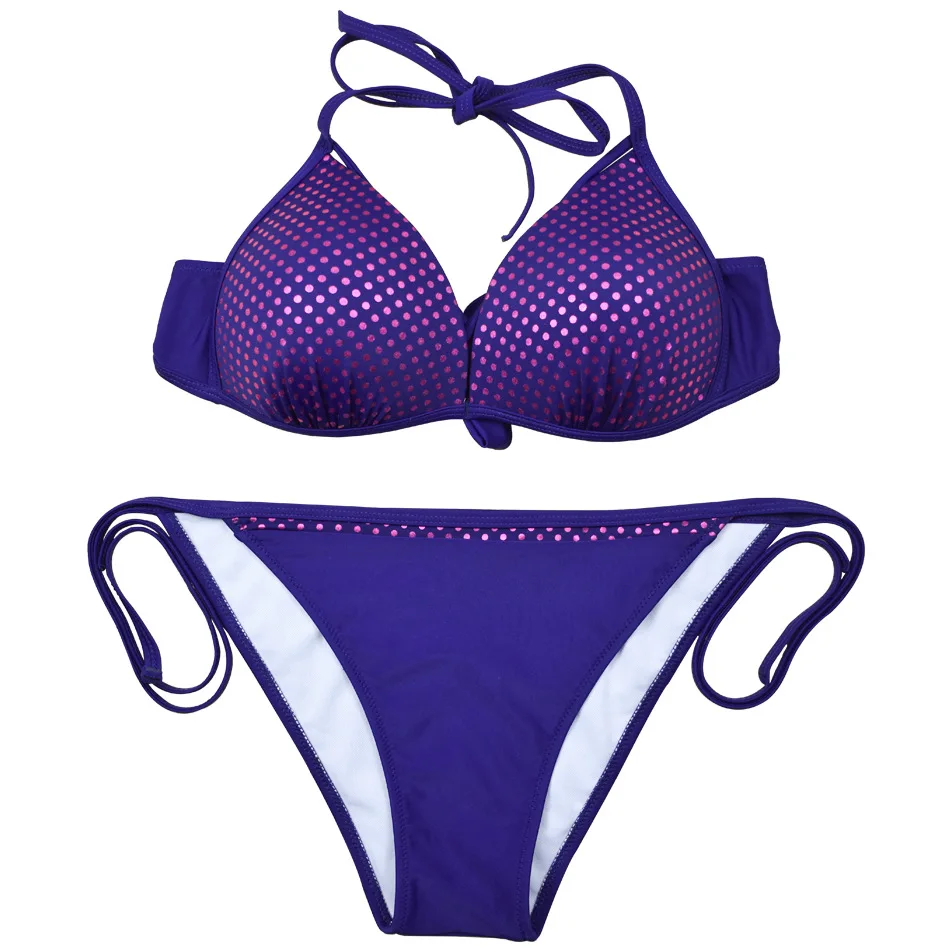 Комплект бикини с низкой талией новинка 2019 купальник Женская отдельная пляжная