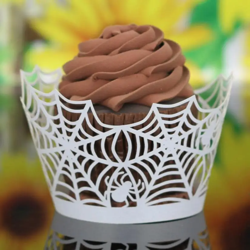 Jonggo Хэллоуин тыква искусственная подкладка для капкейков выпечка чашка маффинов