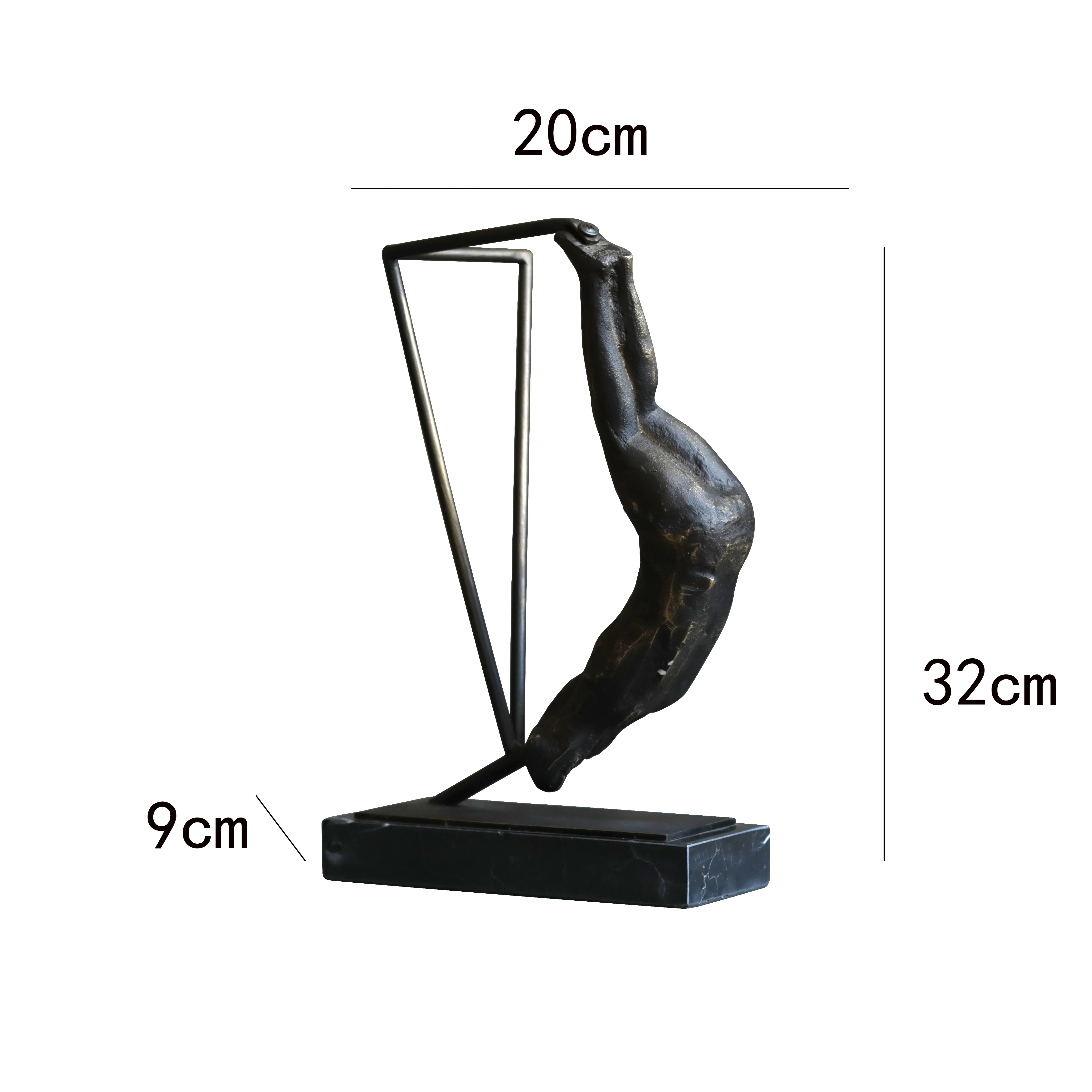

Nordic Inverted Half Length Character Statue Living Room Decoration Arts Crafts Creative Abstract Home Decoration Accessories