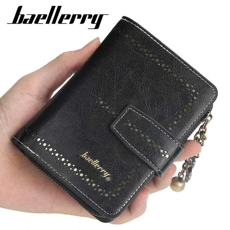 

Seagloca PU Leather Women Wallet with Coin Purse Hollow Out Lady Purses Female Money Bag Short Purse
