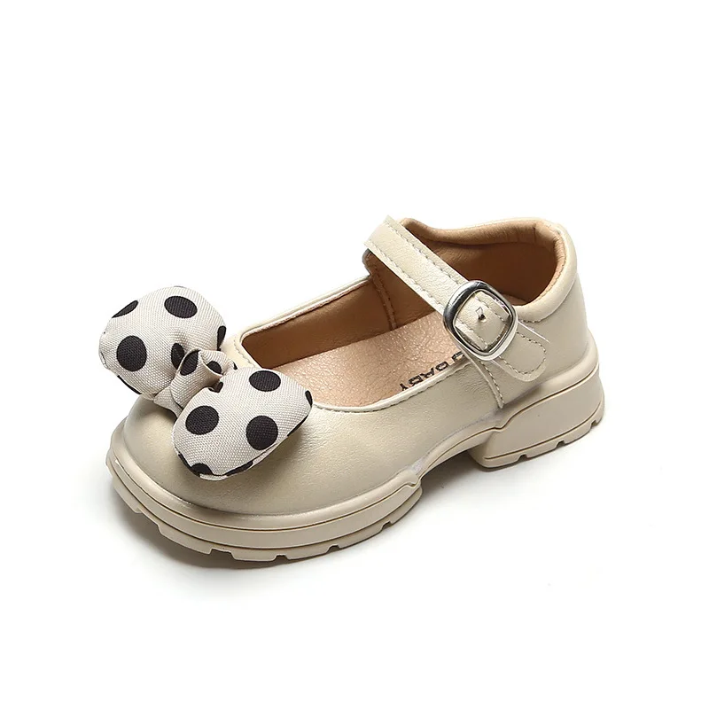 Girls Shoes Dot Bowtie Mary Janes Baby Kids Princess Black Casual White Shallow Dance paryt Toddlers |