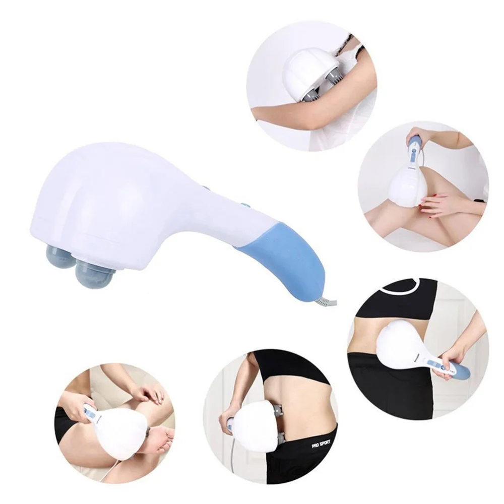 

Multifunctional Double Head Powerful Handheld Full Body Electric Percussion Plug (White)