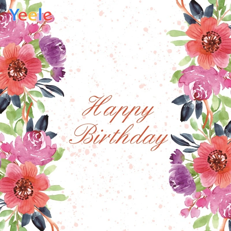 Детский фон на день рождения детский с розовым цветком персональный милый