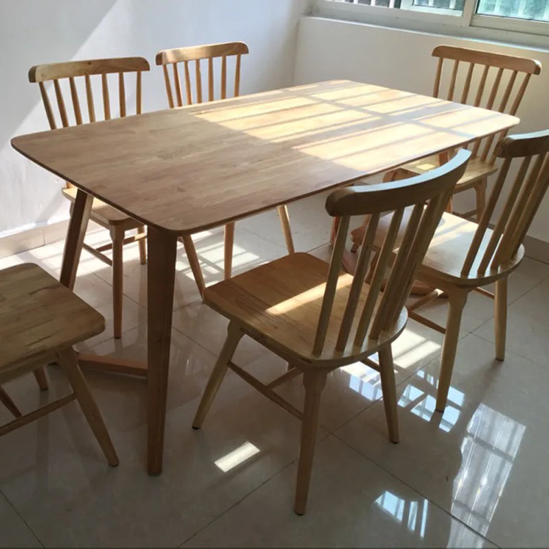 Виндзорское кресло из цельного дерева Скандинавское обеденное для дома простое