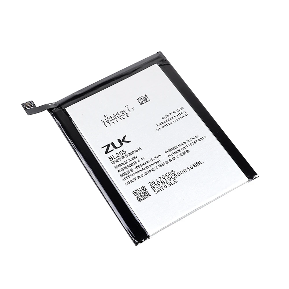 100% Оригинальный аккумулятор BL255 для Lenovo ZUK Z1 Z1221 4000/4100 мАч перезаряжаемая