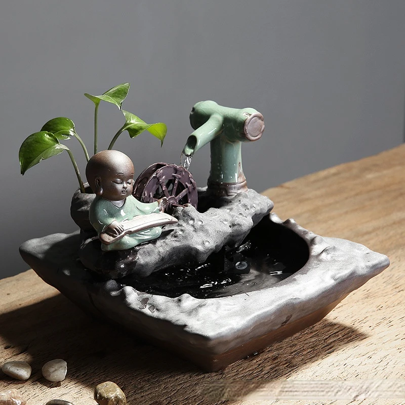 

Офисные керамические Творческий диспенсер для воды для дома, неторопливо Бег воды украшения из мультфильма «Холодное сердце» подарки и рем...