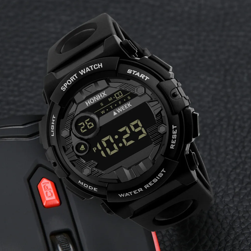 Модные часы для мужчин Reloj Hombre для мужчин s цифровой светодиодный Спорт на открытом воздухе электронные часы honhx роскошный Дата наручные часы подарок на День Благодарения