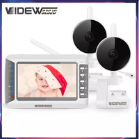 4 3 inch video baby monitor 1080p hd surveillance camera 2mp ir night vision security camera two way audio baby camera