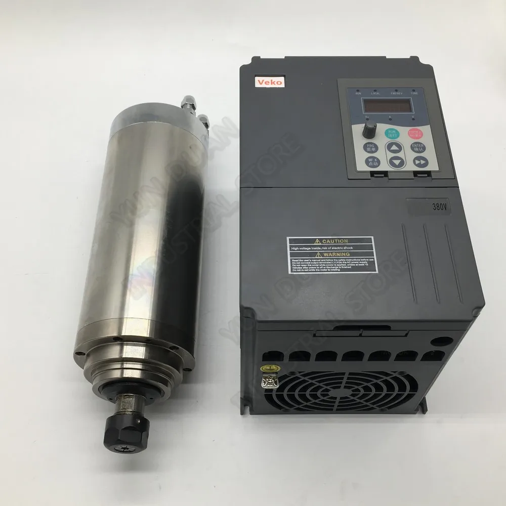 380 В 3 кВт 4HP 24000 об/мин ER20 1 13 мм с водяным охлаждением мотор шпинделя переменного