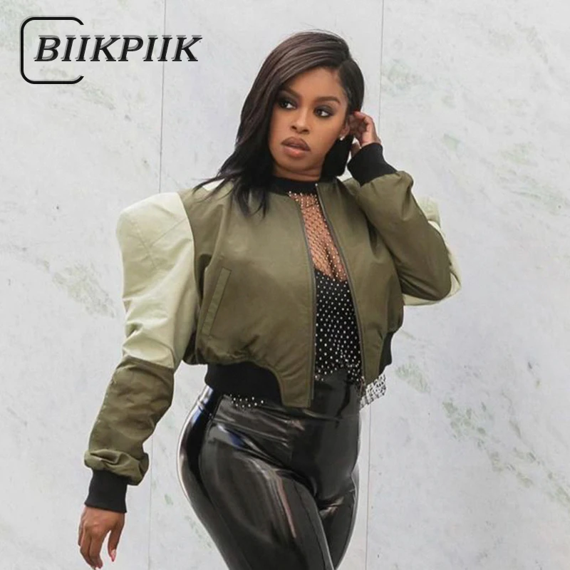 Модные женские куртки BIIKPIIK в стиле High Street повседневные байкерские с длинным