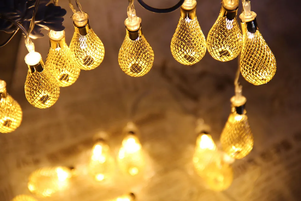 СВЕТОДИОДНАЯ Гирлянда KHLITEC 4 м 20 шт. металлический подвесной светильник