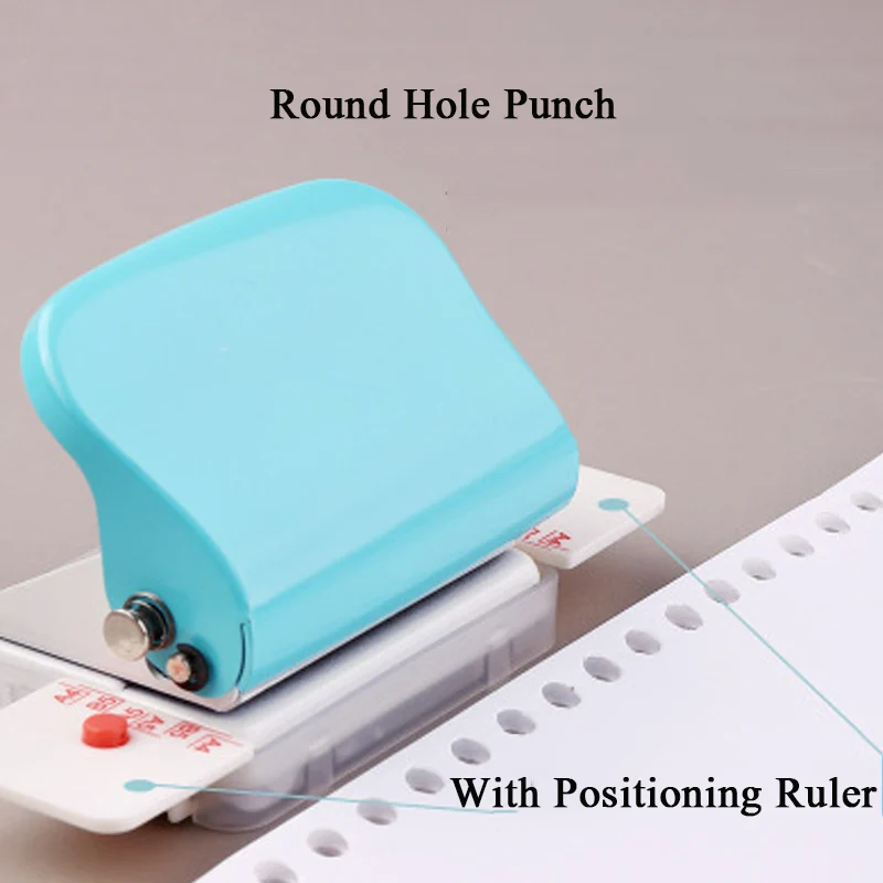 

1PCS 6 Hole Punching Machine A4 B5 Round Hole Punch Student Manual Puncher Children Gifts Stationery Office School Supplies