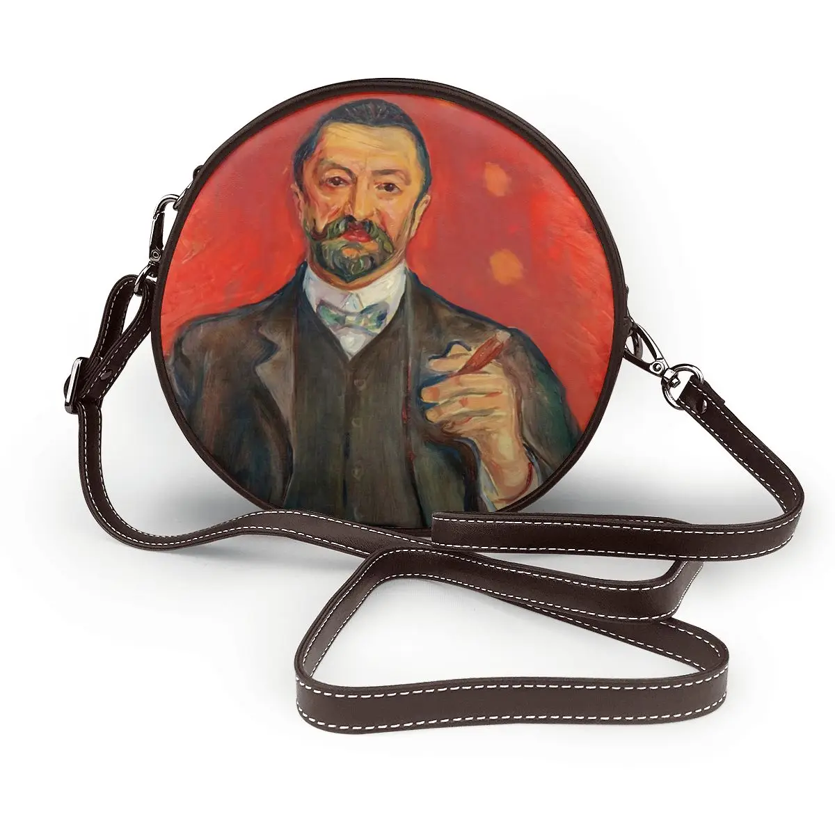 

Professor Shoulder Bag Travel Female Round Bag Gift Stylish Leather Purse