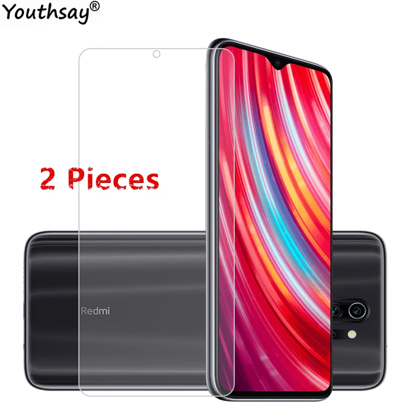 Protector de pantalla de cristal templado para tel&eacute;fono Xiaomi, vidrio templado para Redmi Note 8 Pro, 7A, 6, 6A, 2 unidades-0