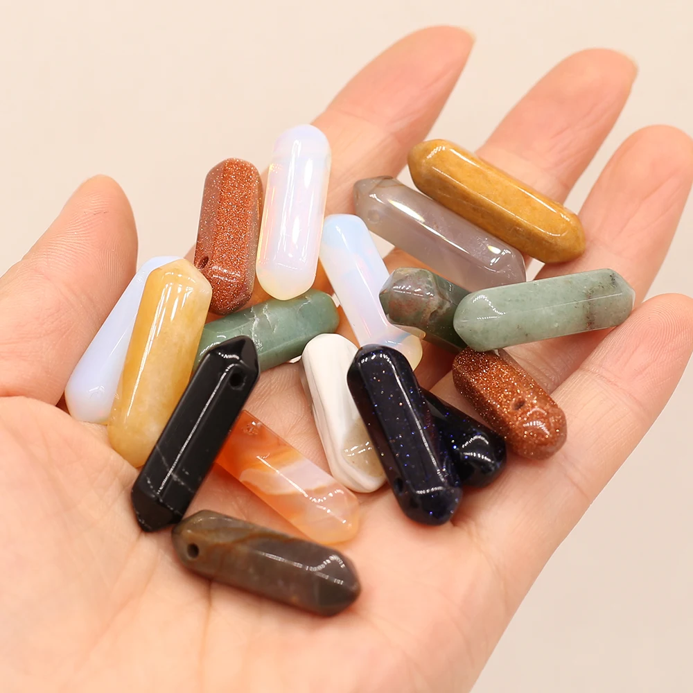 4 шт. подвеска в форме колонки с большим отверстием для изготовления ювелирных