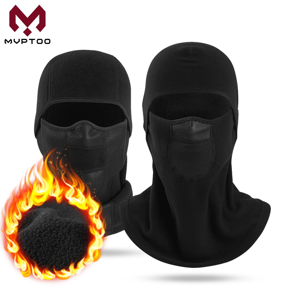 

Winter Full Face Mask Cycling Moto Motorbike Racing Fleece Balaclava Keep Warm Helmet Liner Cap Snowboard Head Hood Headgear