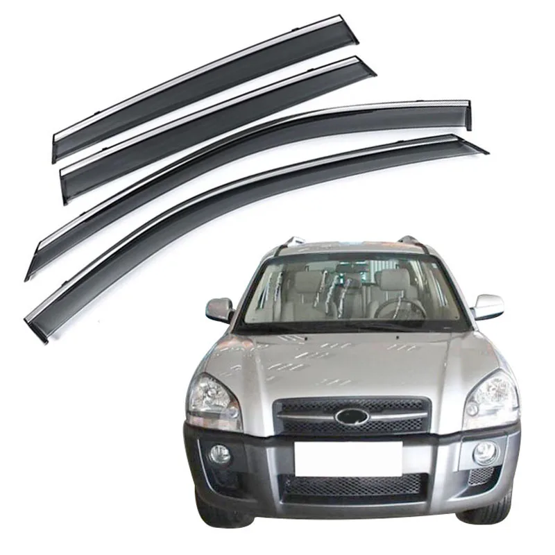 Автомобильный боковой оконный дефлектор подходит для Hyundai Tucson 2006 2007 2008 2009 козырек