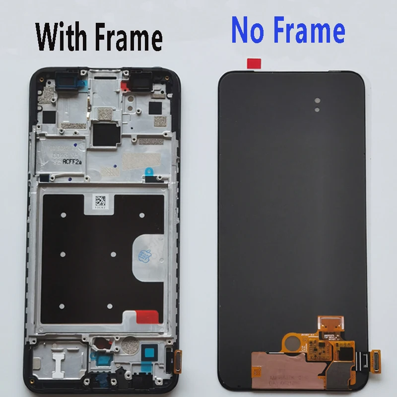 origonal amoled 6 53 for realme x rmx1901 rmx1903 lcd display screen touch digitizer assembly with frame free global shipping