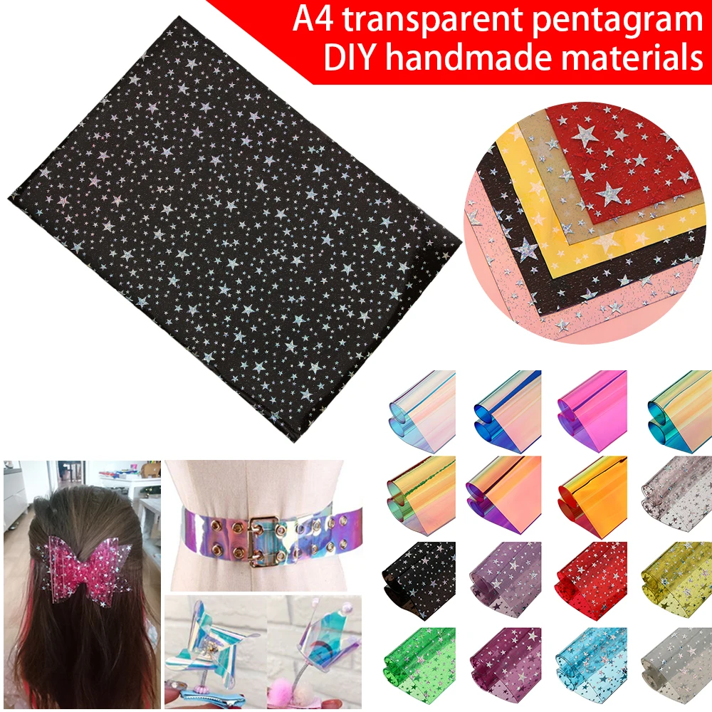 1 шт. прозрачные блестящие Листы А4 из синтетической кожи 2020 | Дом и сад