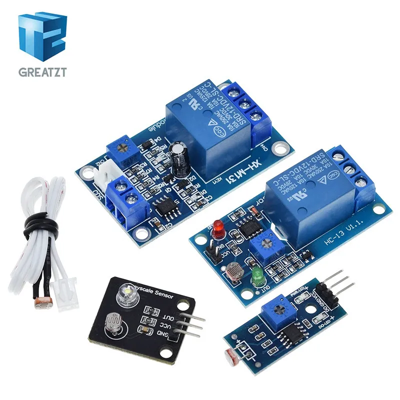 5V 12V светильник Управление переключатель реле фоторезистора модуль обнаружения