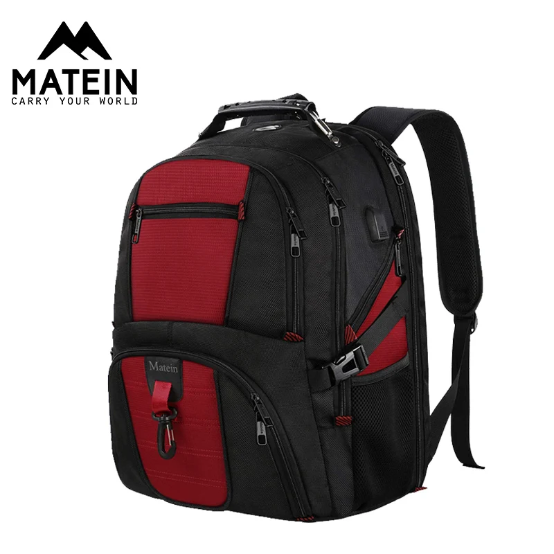 Рюкзак Matein для женщин и мужчин 17 дюймов водонепроницаемый с зарядным