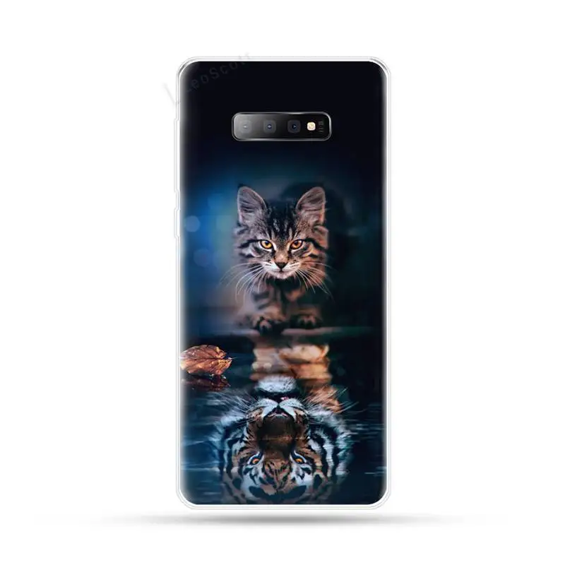 

Cat tiger dog lion Phone Case For Samsung Galaxy S5 S6 S7 S8 S9 S10 S10e S20 edge plus lite