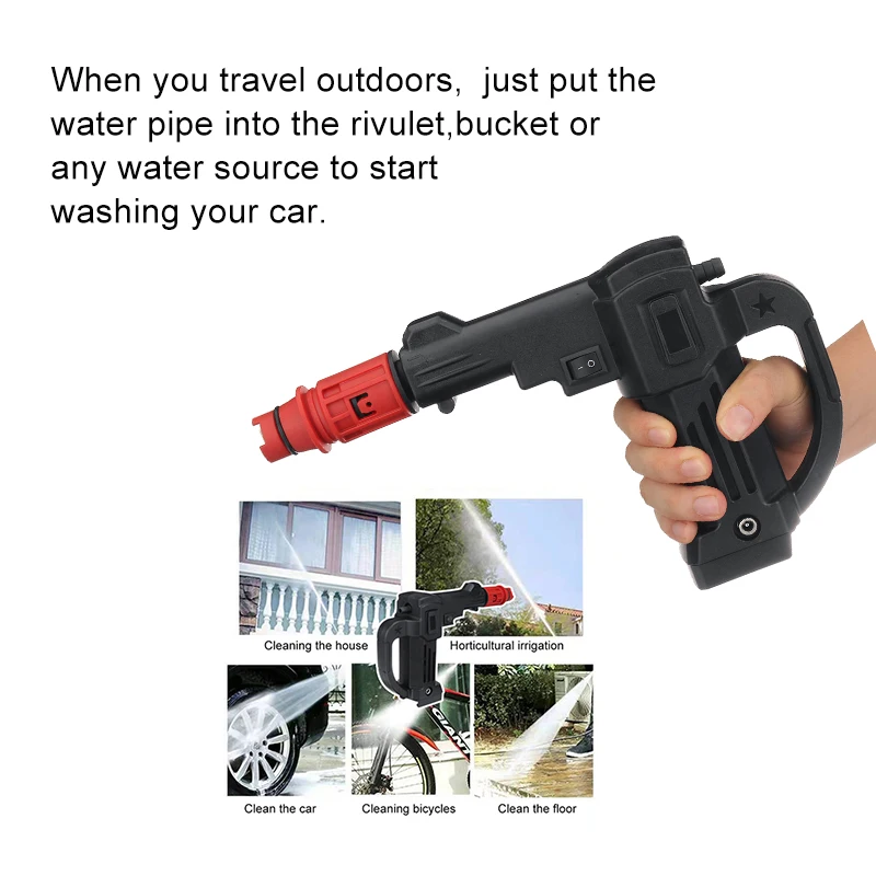 Скидка Портативный водяной пистолет для автомойки, 16,8 в Цена Портативный водяной пистолет для автомойки, 16,8 в