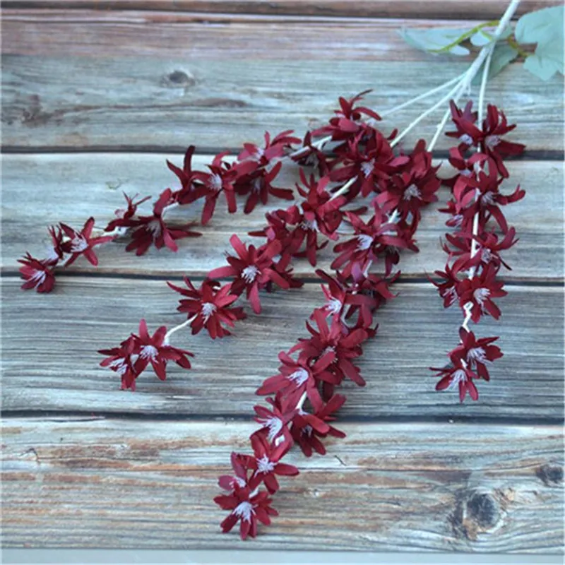 

10Pcs Fake Goldenrod (4 stems/bunch) 10.63" Length Simulation Chrysanthemum for Home Wedding Decorative Artificial Flowers