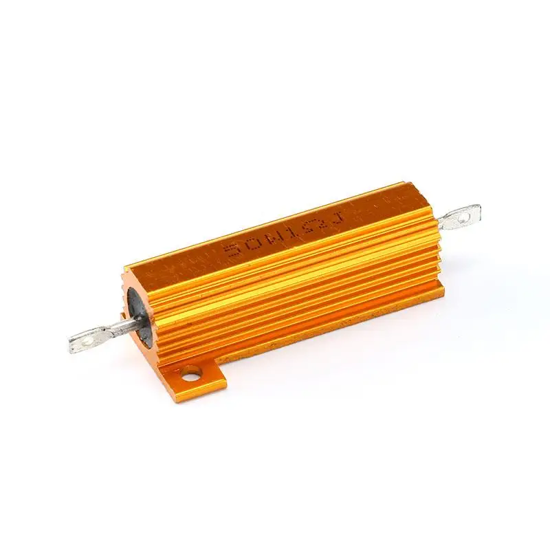 2 шт. 50 Вт корпус питания алюминиевый чехол с проволочным резистором 0 5/1/2/4/6/8/10/20