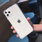 Ультратонкий Прозрачный чехол для телефона iPhone 11 12 13 Pro Max XS XR X, силиконовый мягкий чехол-накладка для iPhone 8 7 Plus SE 2020, чехол