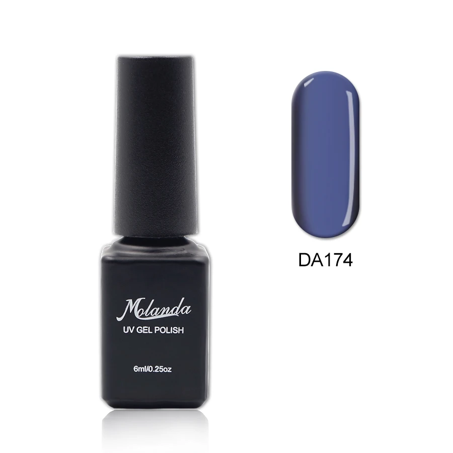Прозрачный Гель-лак Molanda с чистой глазурью полуперманентный 15 однотонных цветов