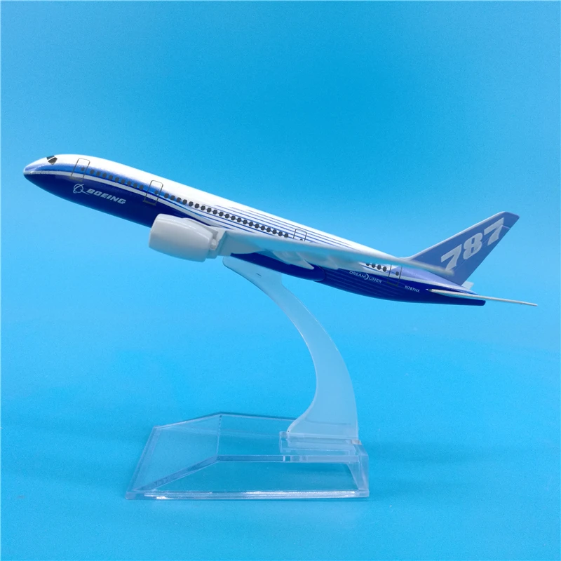 16 см Прототип Boeing 787 авиакомпании самолет модель B787 сплава авиации самолета