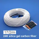 100 м низкая стоимость 24K 17ohm углеродное волокно нагревательный кабель отопление пола кабель не токсичен и не имеет вкуса Высококачественный нагревательный кабель