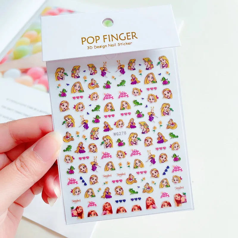 Disney Cartoon Sticker Stitch Donald Duck Mickey Mouse Star Dailu Nail Manual DIY Child | Красота и здоровье