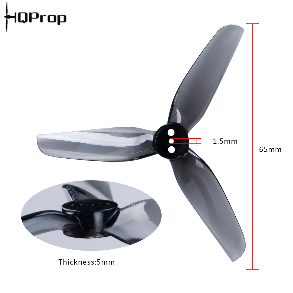 HQPROP T3X2.5X3 серый 3025 3 лопастной PC Пропеллер для RC FPV Racing Фристайл дюймов Cinewhoop