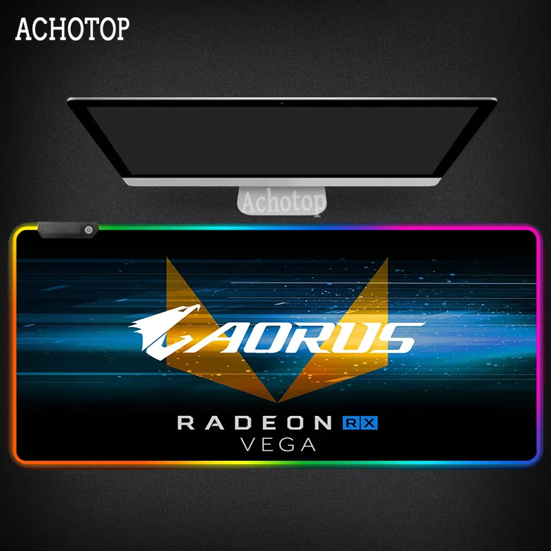 

Aorus RGB Large Gaming Mouse Pad Giga PC Gamer Computer Led Extended Mousepad Overlock Anti-slip Base Computer Keyboard Pad Mat