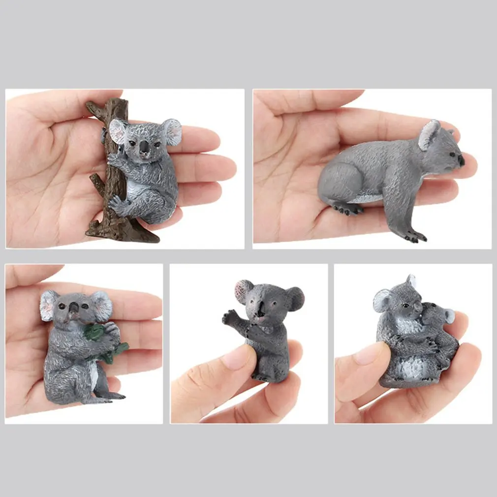 

1/5Pcs Wild Animal Bear Action Figure Model Toys Parent Child Interactive Toy Training Kids Imagination World of Park Action Toy
