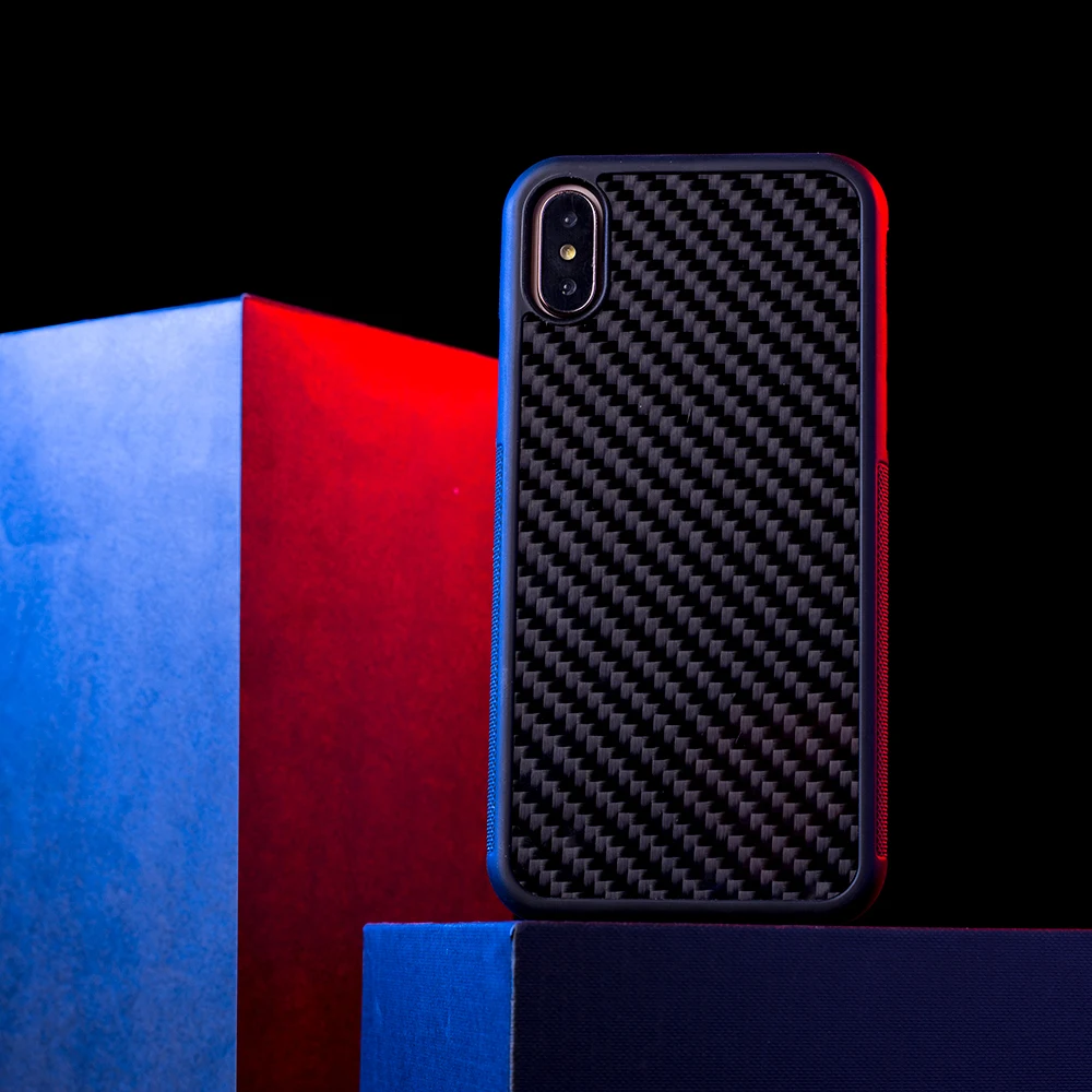 Чехол из настоящего углеродного волокна Ультра Гибридный предназначен для Apple