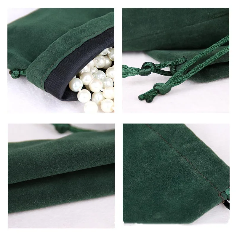 

2Pcs/lot Multi Colors Jewelry Packaging Flannel Bags 7x9cm 10X12cm 12X15cm Wedding Gift Organza Bag Jewelry Pouches