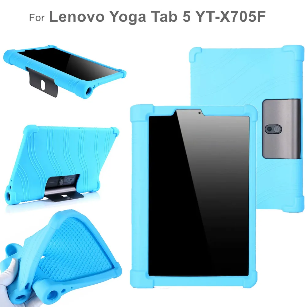 Мягкий силиконовый чехол для Lenovo Yoga Tab 5 YT-X705F защитный на весь корпус Tab5 X705 |