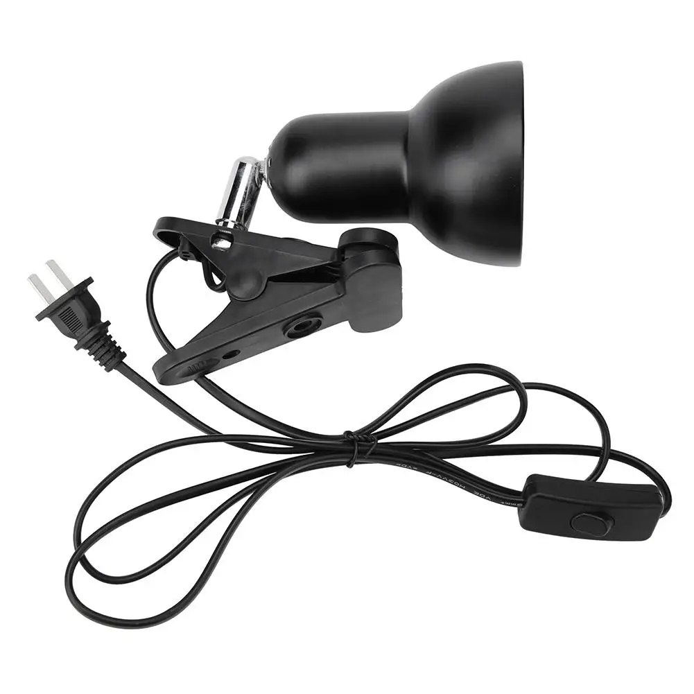 

Светильник с зажимом для рептилий, черепахи, ящериц, поворот на 360 градусов